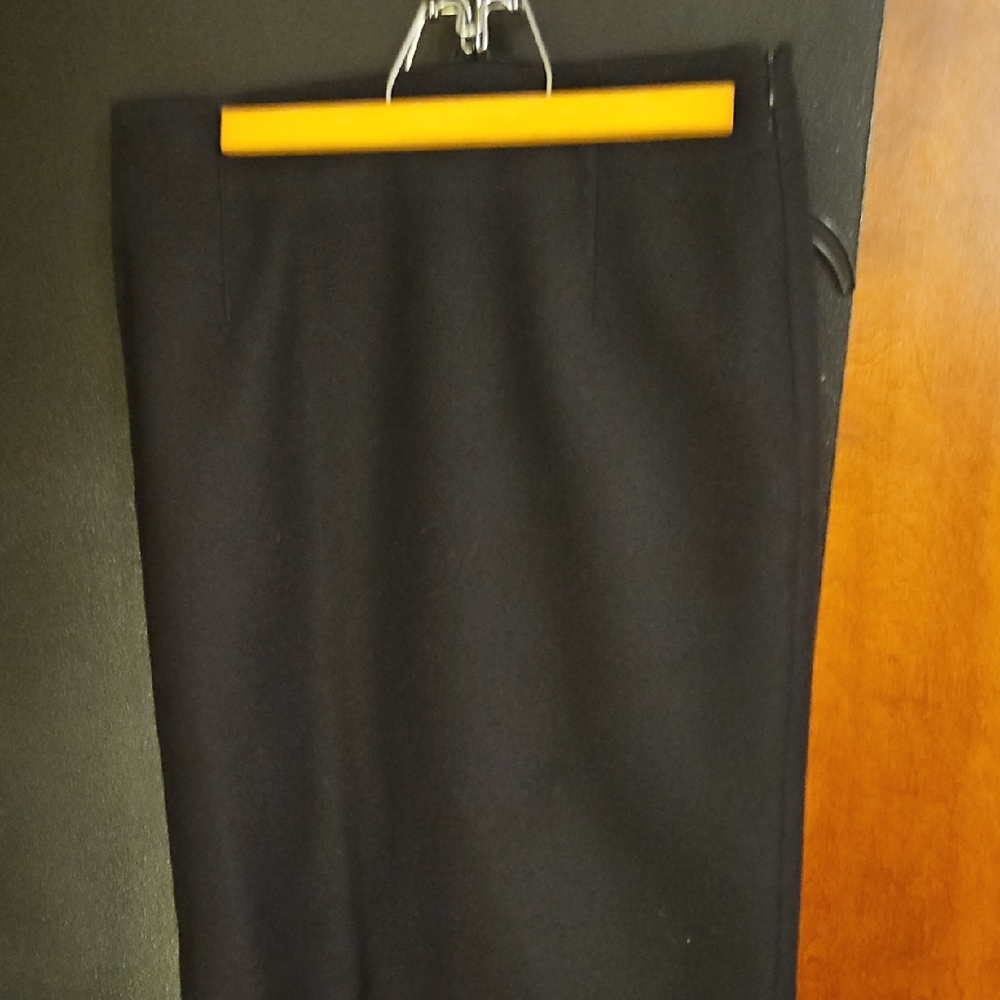 J. Crew Classic Black Midi Skirt